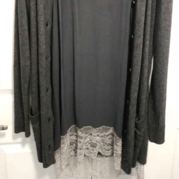 Twinset by Simona Barbieri Cashmere and wool blend-Silk maxi cardigan - Picture 2 of 10